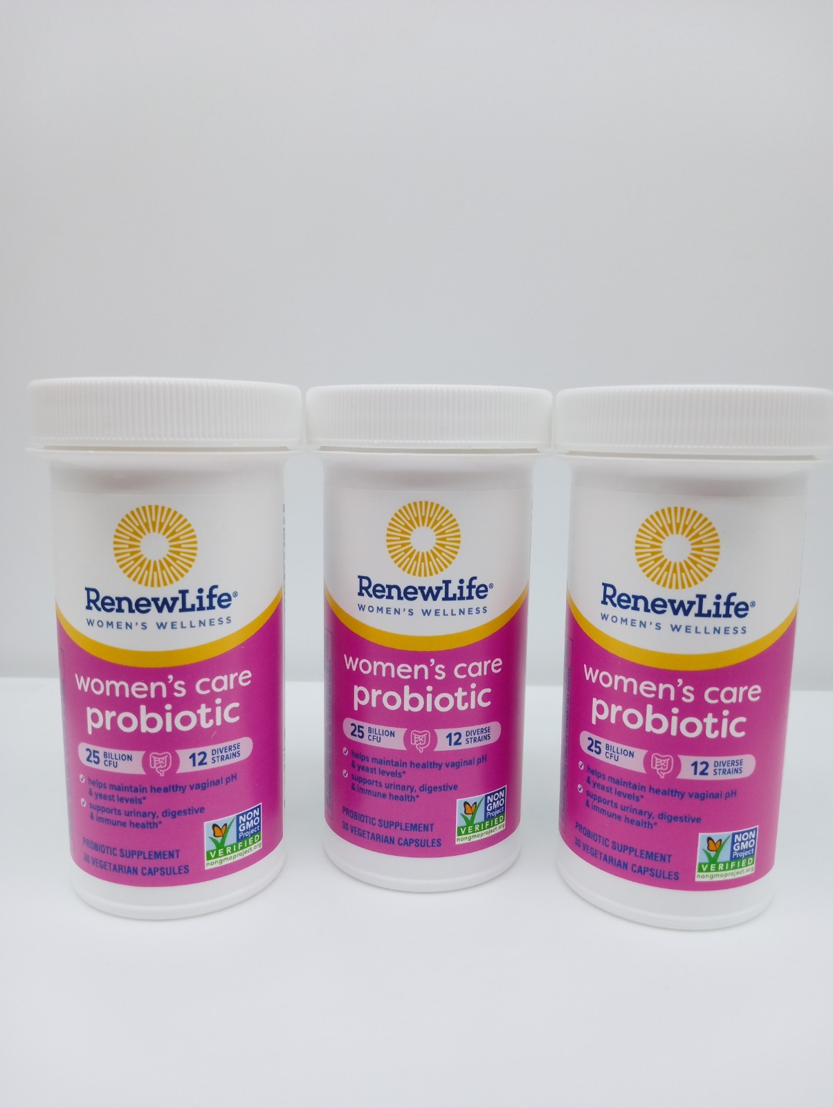 3X Renew Life wellness WOMENS CARE Probiotic 25 Billion 30 Capsules 07/2027