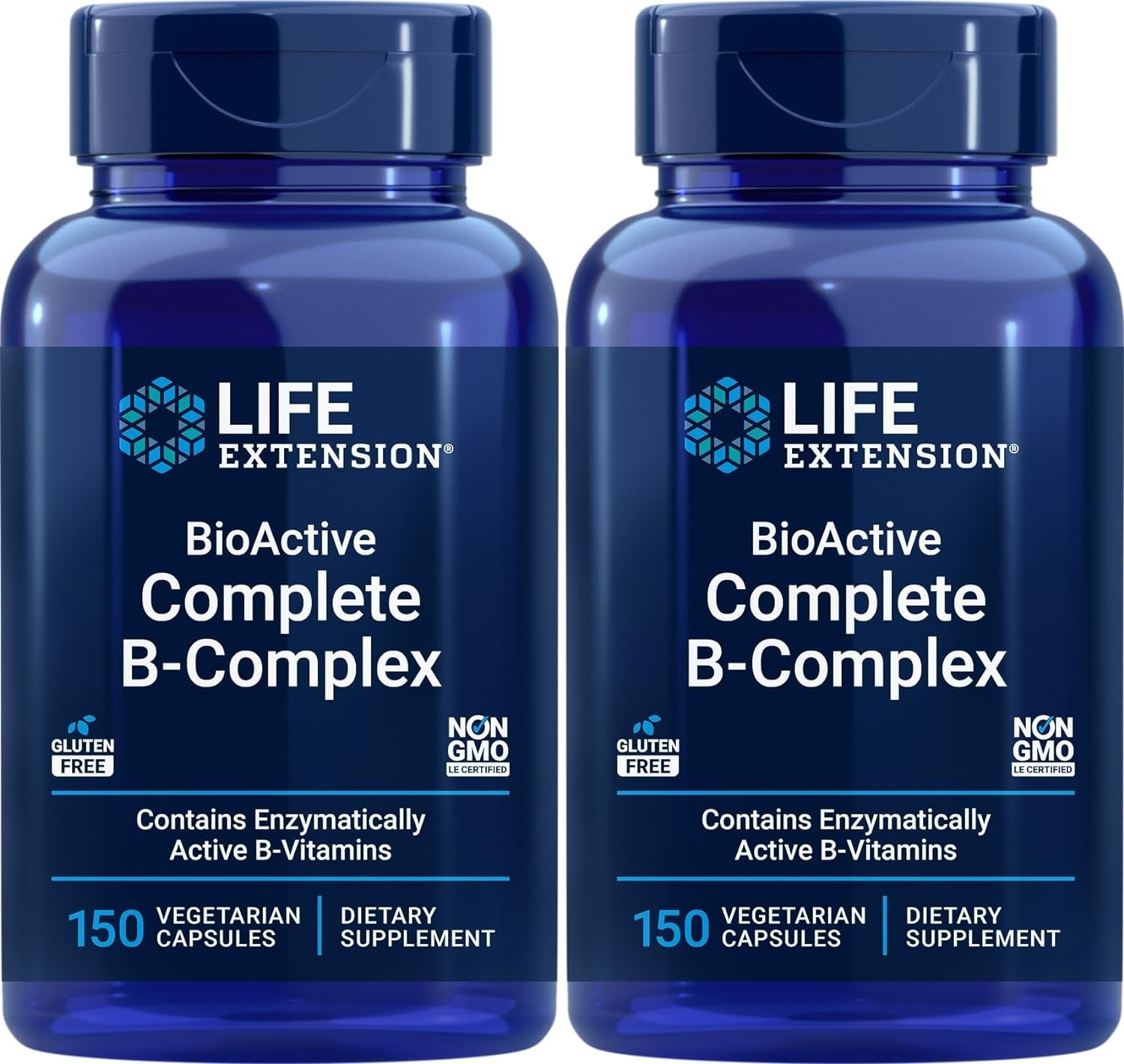 BioActive Complete B-Complex 150 Caps – Vegetarian Vitamin B Supplement