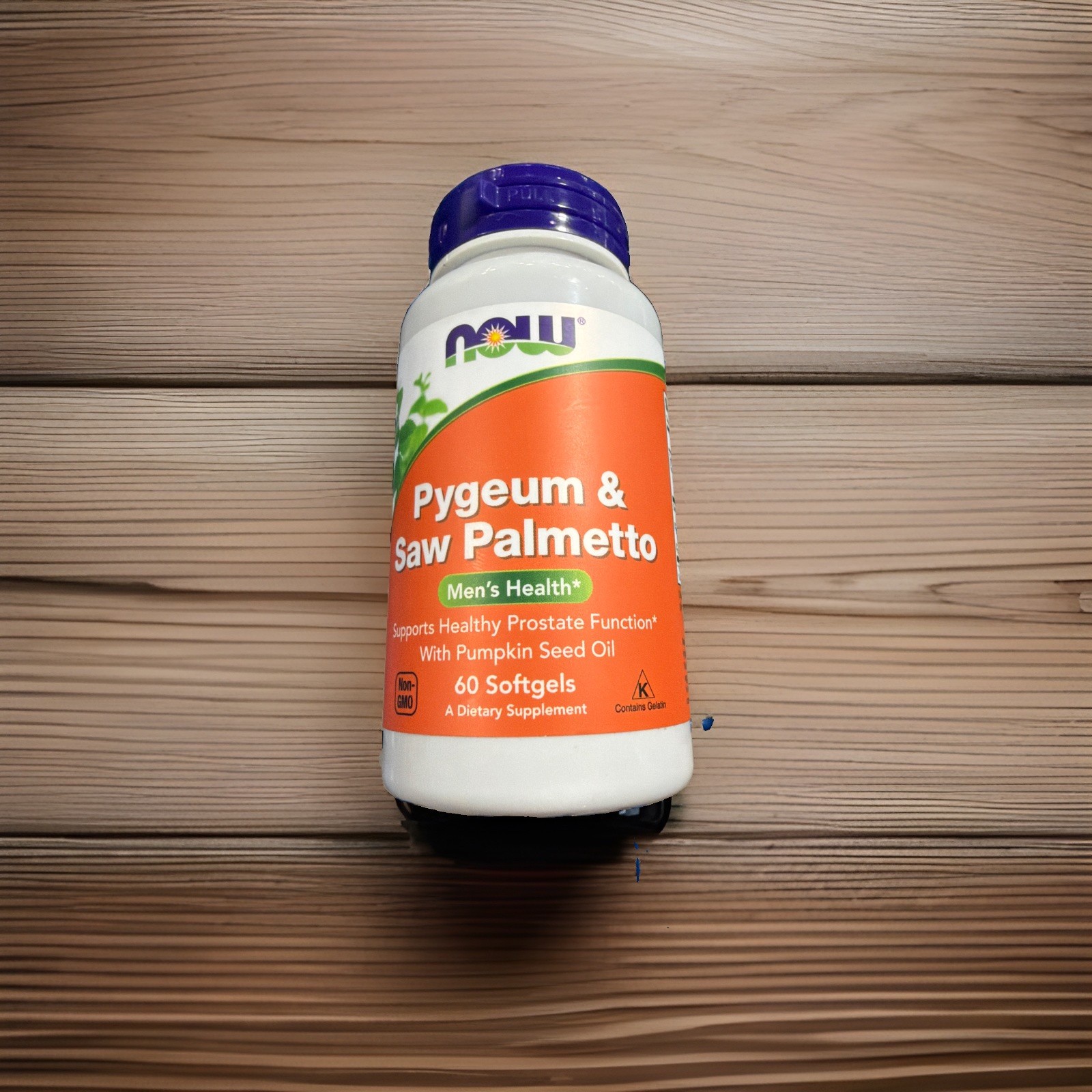 NOW FOODS Pygeum & Saw Palmetto 60 Softgels Exp 09/2026