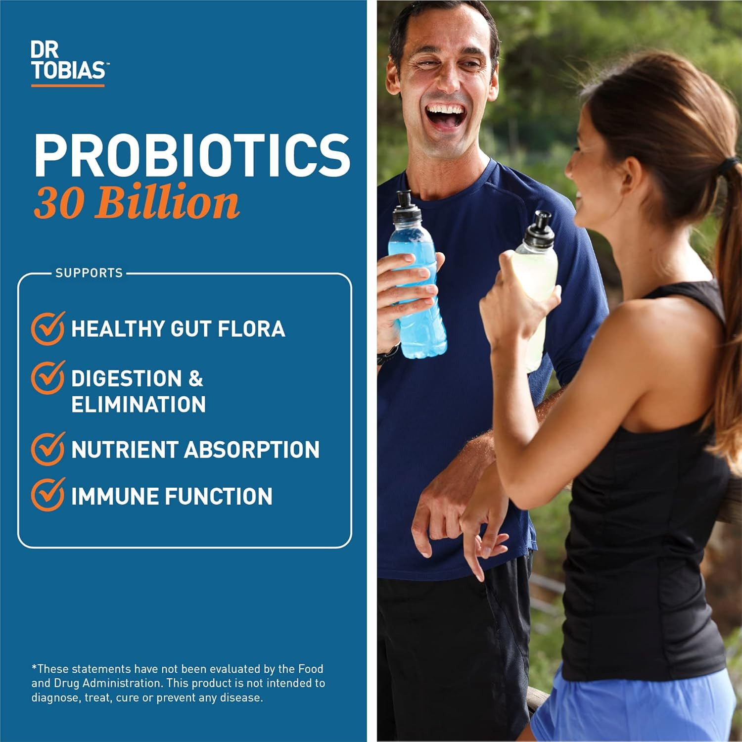 Probiotic 30B CFU 10 Strains 30 Capsules Gut Health Support