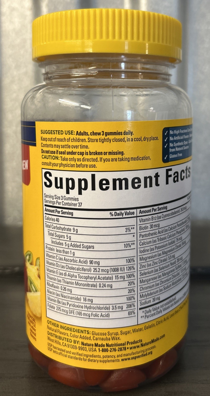 Nature Made Multivitamin For Him 50+ 111 Gummies Exp 5/2027