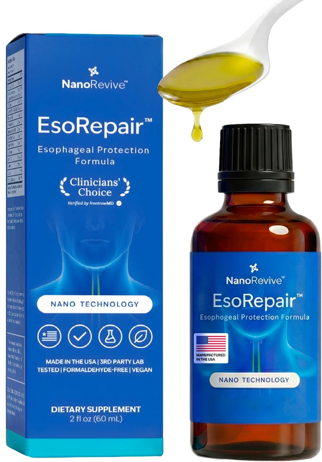 Esorepair Nano Esophageal & Stomach Health Supplements for Men & Women – Digesti