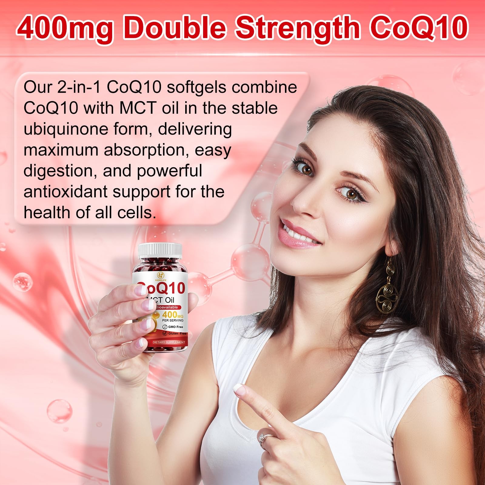 SIGNILIFE CoQ10 400mg 300 Softgels