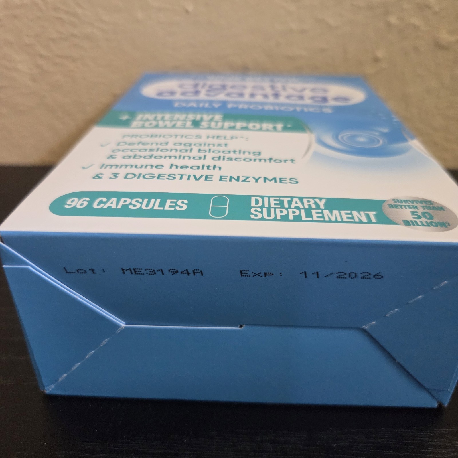 Digestive Advantage, Daily Probiotics + Intensive Bowel Support, 96 Capsules