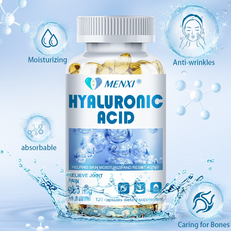 MENXI Hyaluronic Acid 120 Capsules Support Healthy Joints Help Reduce Wrinkles