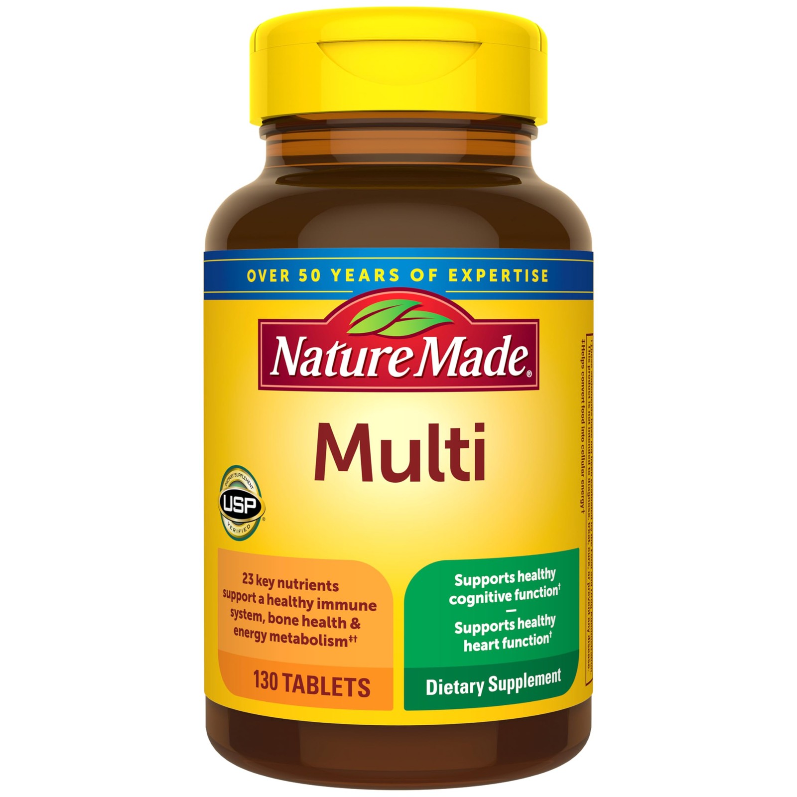 Nature Made Multivitamin Tablets with Iron, Multivitamin for Women and Men…