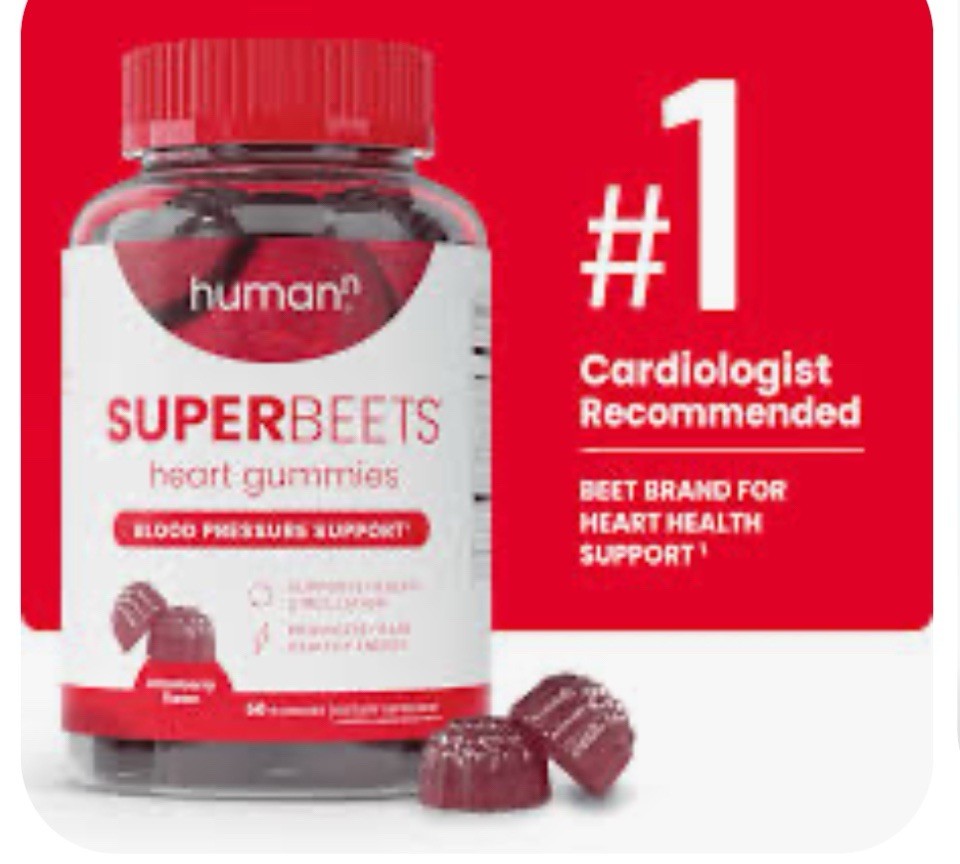 HumanN SuperBeets Heart Chews Pomegranate 180 Chews 90 Count Each X2