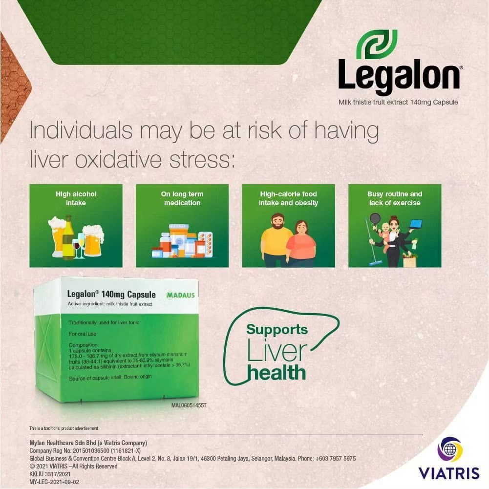 LEGALON 100’s (Original) Madaus Germany (Exp2027) Traditionally Used For Liver