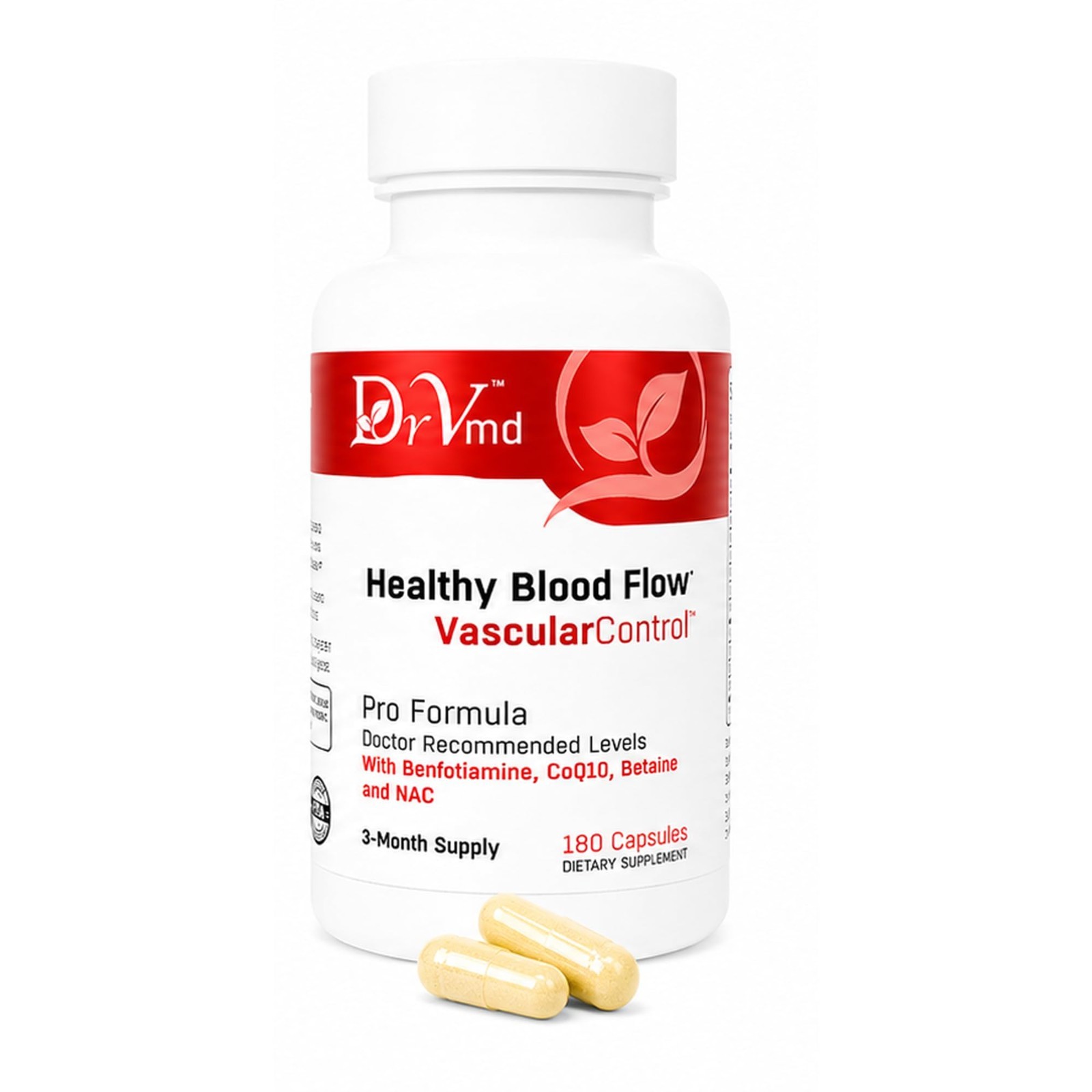 Circulation & Blood Flow Support – CoQ10, Betaine, Benfotiamine, NAC, B-Complex