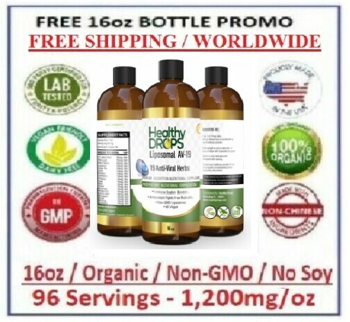LIPOSOMAL ANTI VIRAL 19 HERBS “3 MONTHS SUPPLY 96 SERVINGS ORGANIC 12/2026 16oz