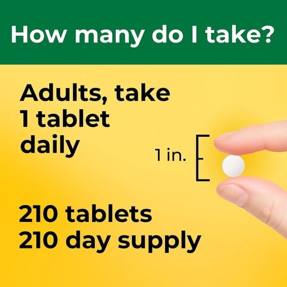 Nature Made Vitamin D3 1000 IU 25 Mcg Tablets Dietary Supplement 210 Count