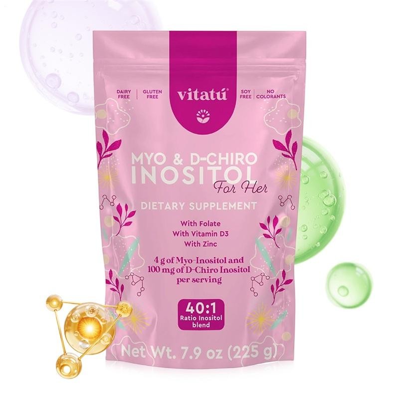 Myo Vitatú Inositol ( 4g ) & D – Chiro Inositol ( 1g ) Ideal Mix 40 : 1 With Fol