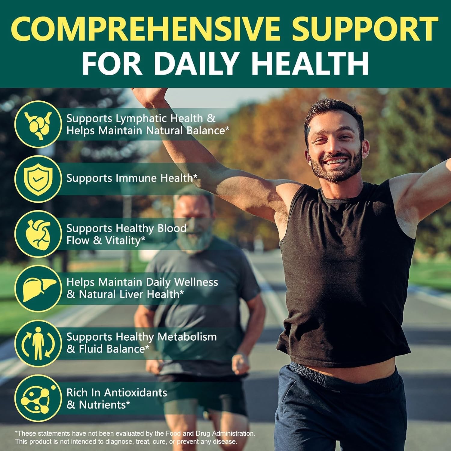 Lymphatic Drainage Supplements, Herbal 4275mg Lymph System Support Supplement fo