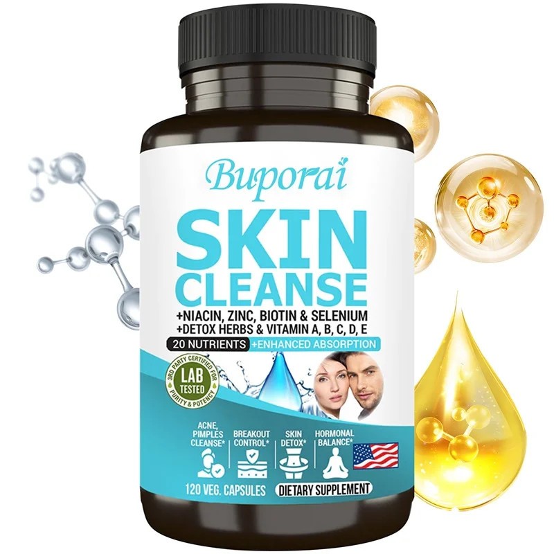 Skin Cleanse 120pcs, Brightening, Anti-aging, Support Hair, Skin and Nail Health