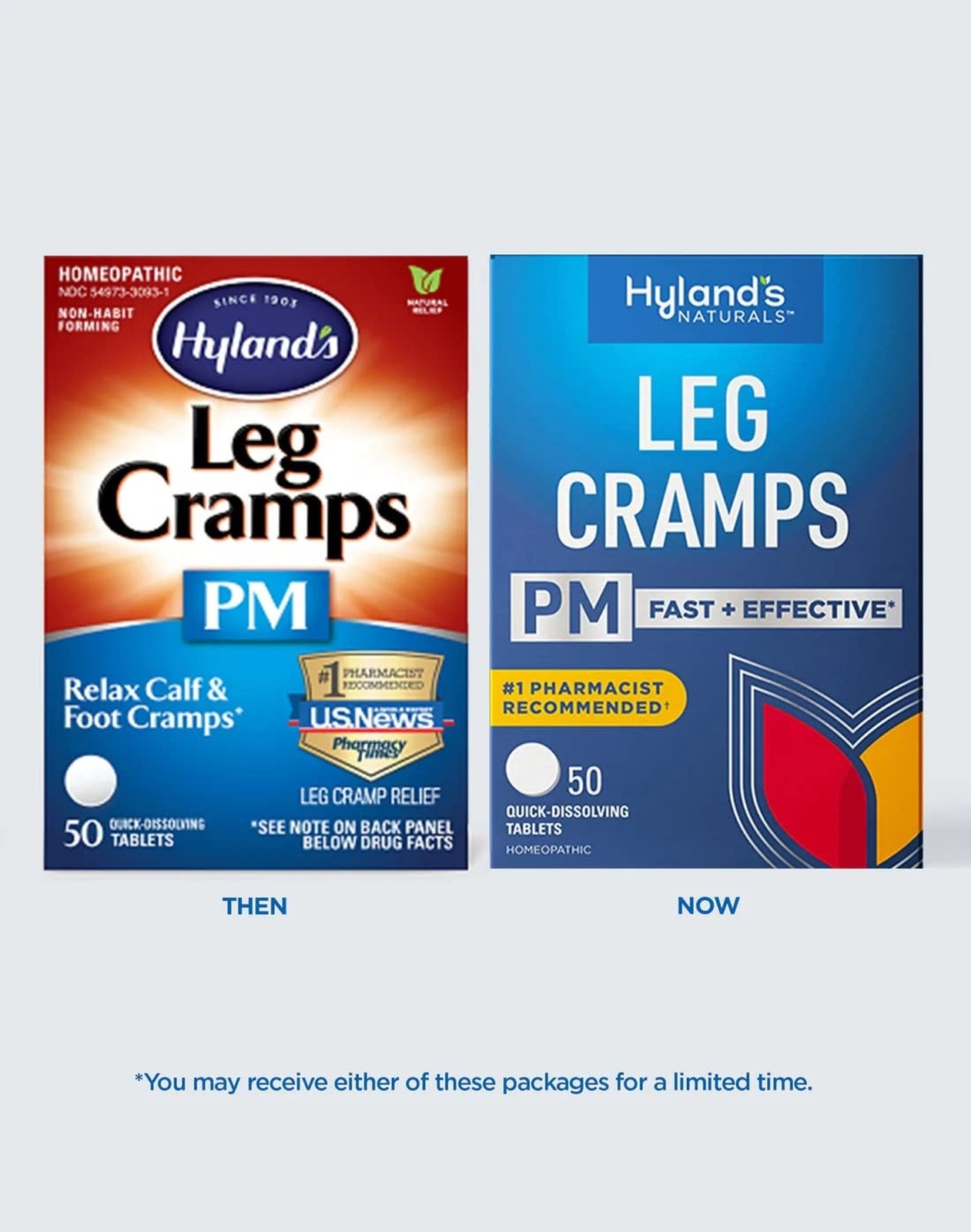 Hyland’s Leg Cramps PM Tablets, 50 Count (Pack of 2)