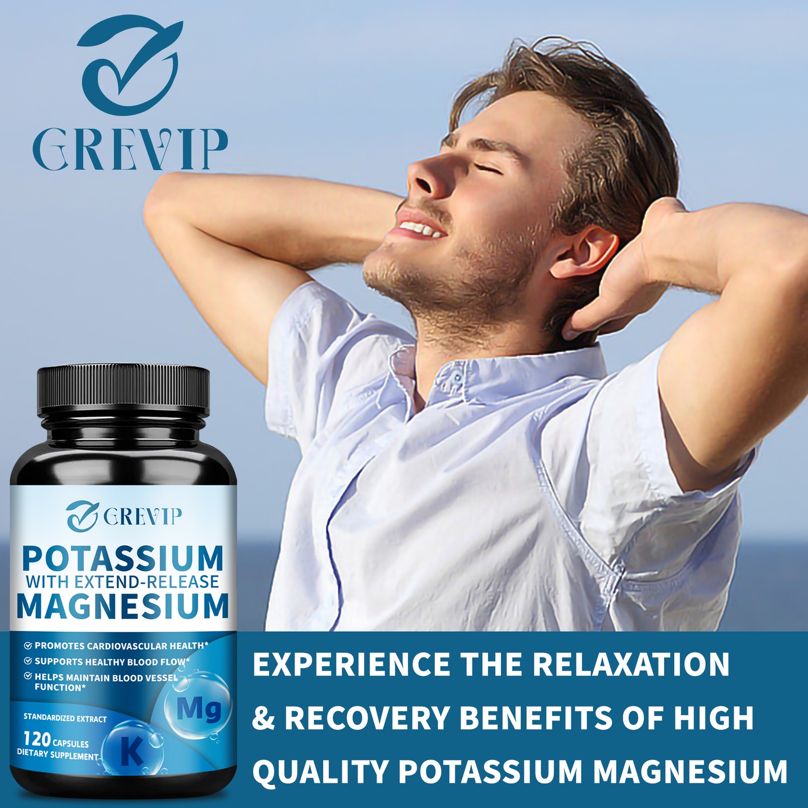 Potassium+ Magnesium – Supports Cardiovascular Health, Relieves Leg Cramps