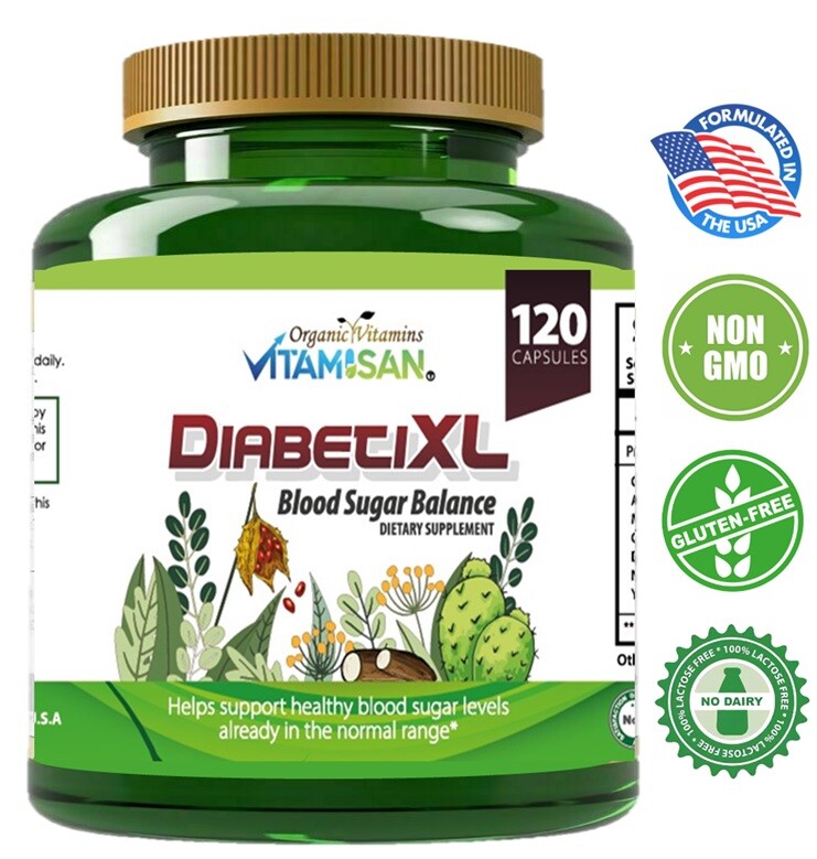 Blood Sugar Support Metabolism 120 Capsules Natural Control & Blood Regulator