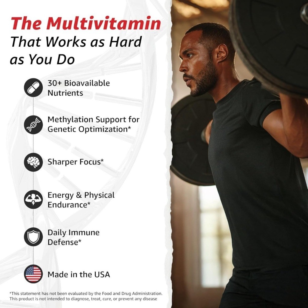 3 PACK Authentic 10X Health Optimize Methylated Multivitamin 90 Caps EXP 07/2027