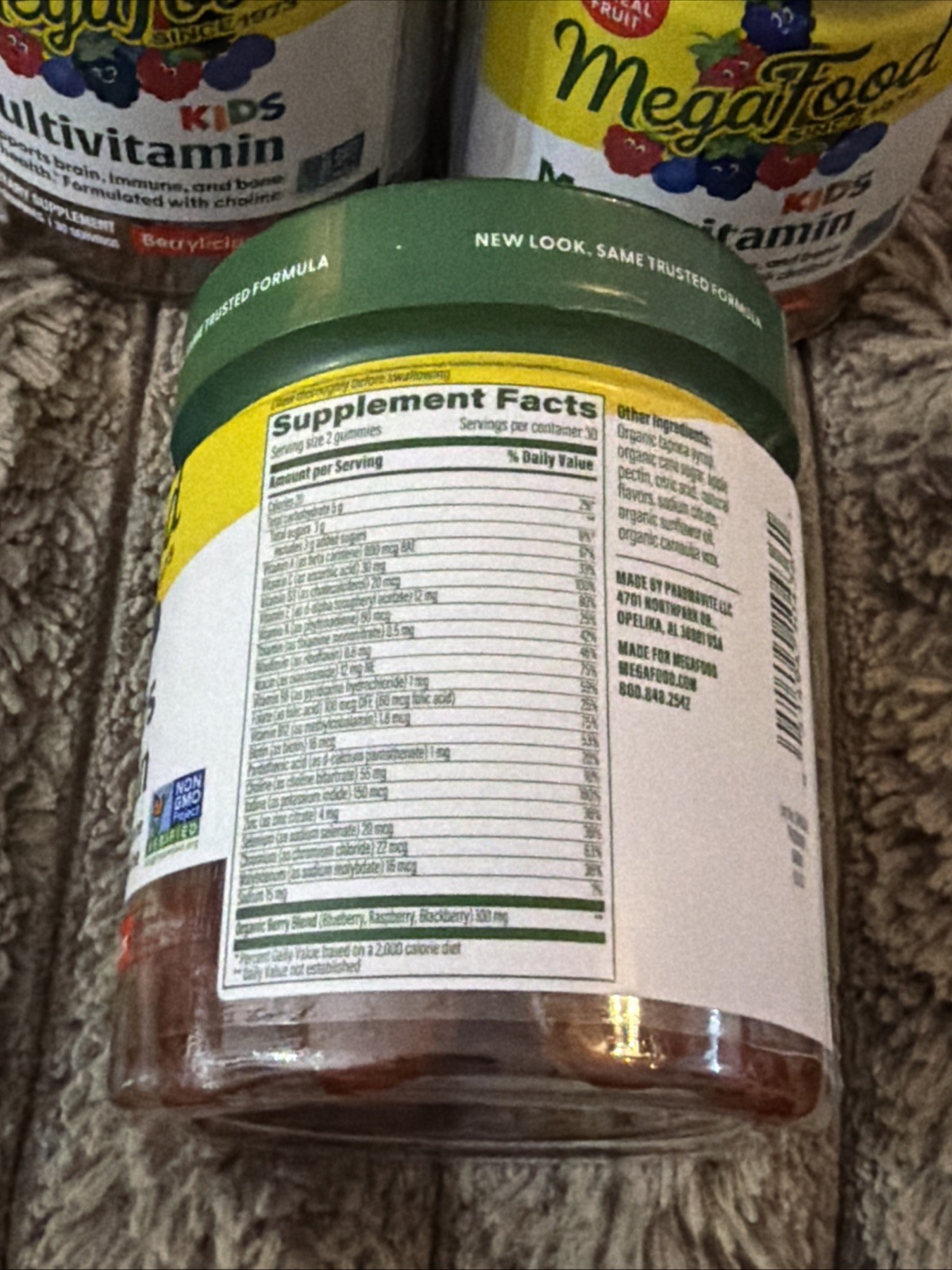 MegaFood Kids Multivitamin 60 Count Each – Lot Of 3 – 06/2027 – Berrylicious