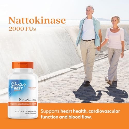 Nattokinase Supplement 270 Veggie Caps 2000 FU Heart Healthy Circulation