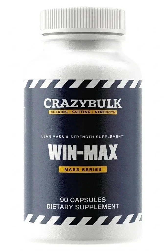 CRAZYBULK WIN-MAX | Natural Anabolic Body Building Supplement- Pack of 1 | F/S