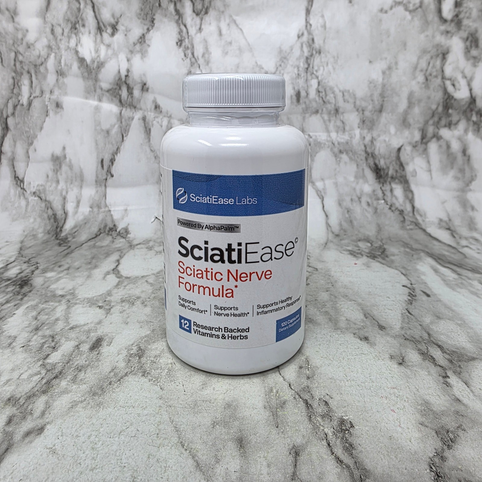 SciatiEase Labs SciatiEase Sciatic Nerve Formula 120 Capsules Exp 07/2028
