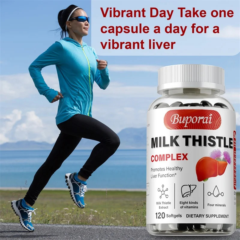 Milk Thistle 120pcs – Antioxidant, Kidney and Liver Health, Reduce Anxiety