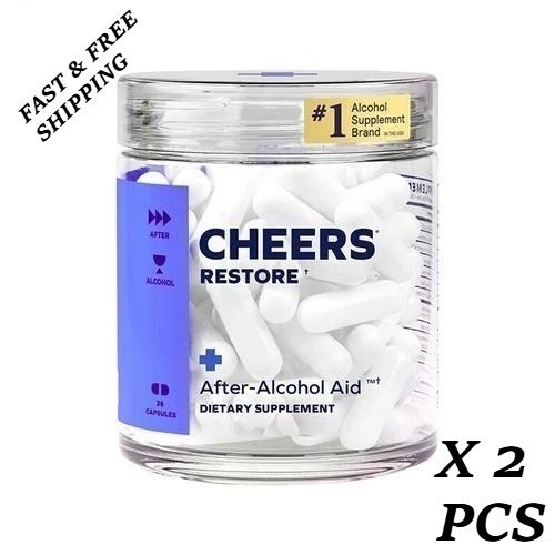 Cheers Restore Supplement w DHM + L-Cysteine After-alcohol Aid Support Your Live