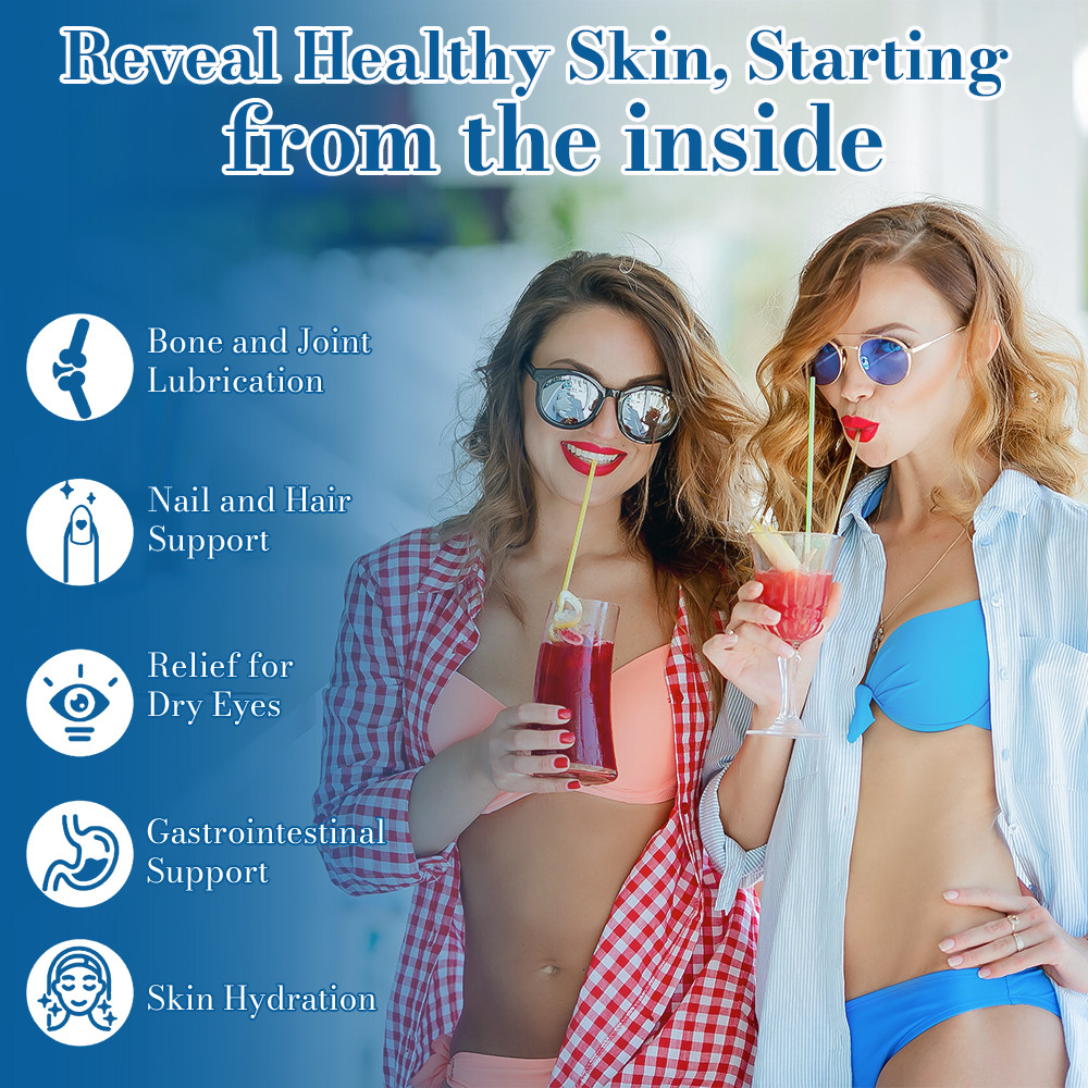 Hyaluronic Acid Anti Aging Hydrating Capsules Wrinkles Fine Lines Joint Health-