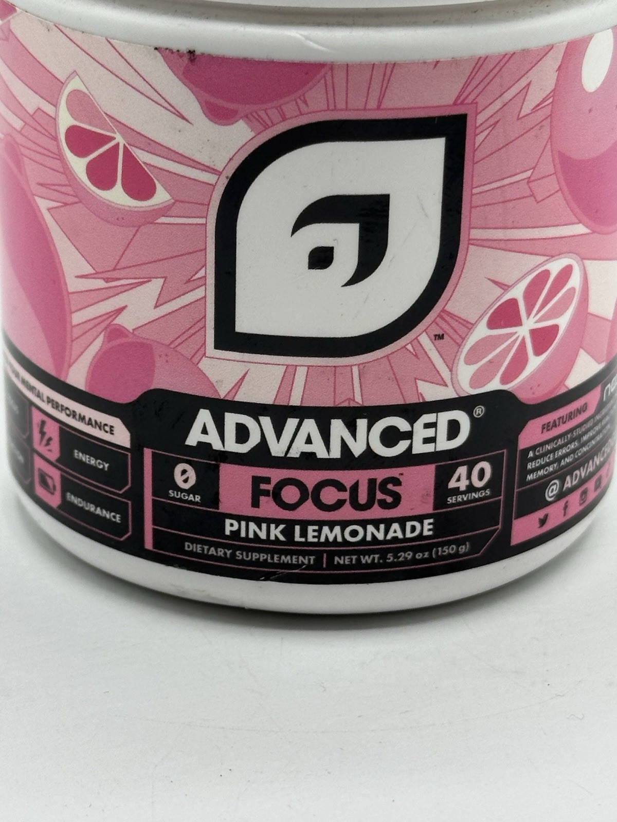 SirD’s Sour Watermelon Focus Gaming Supplement 5.29oz PINK LEMONADE 10/25