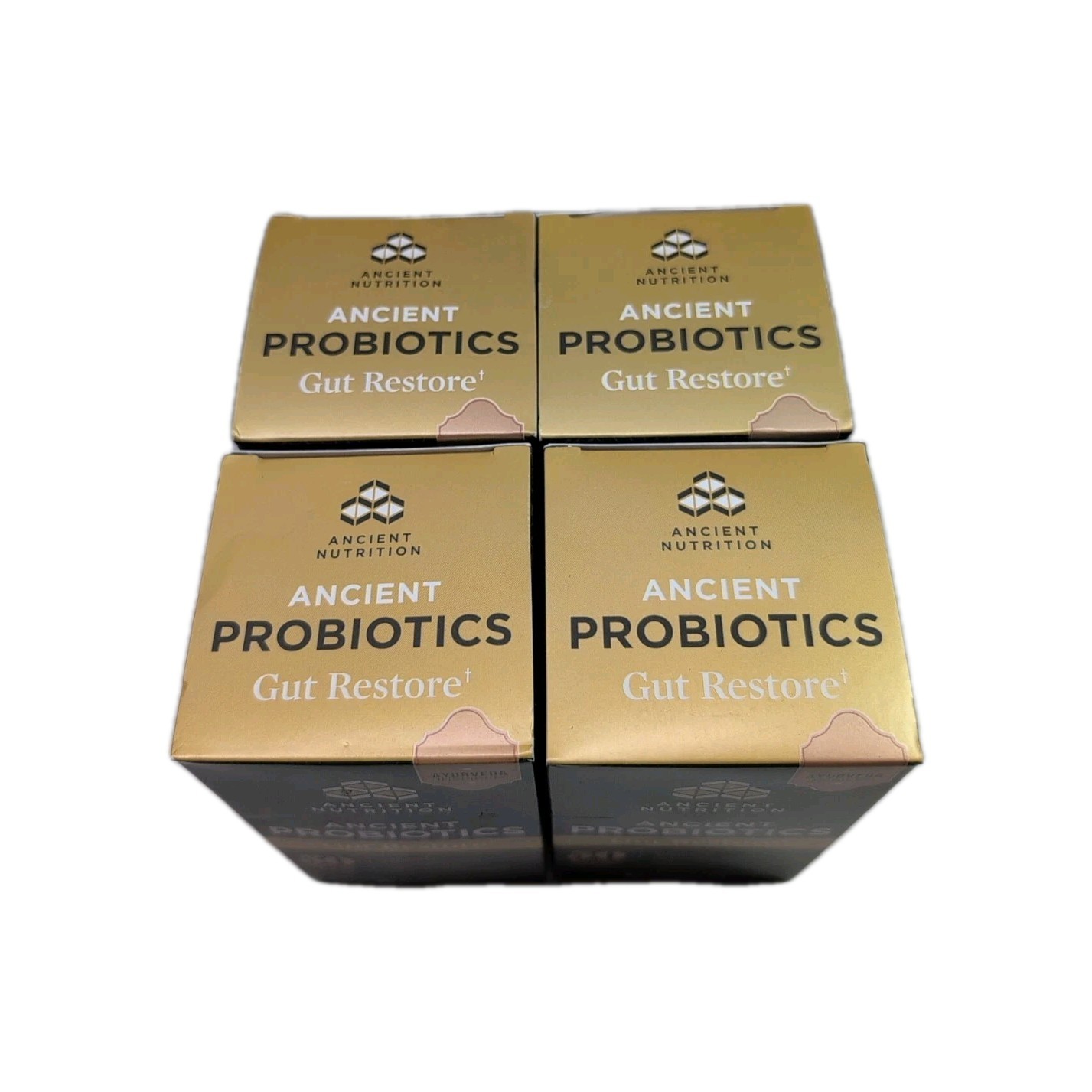 (4) Ancient Nutrition Probiotics Gut Restore Digestive 90 Capsules EXP 02/2026
