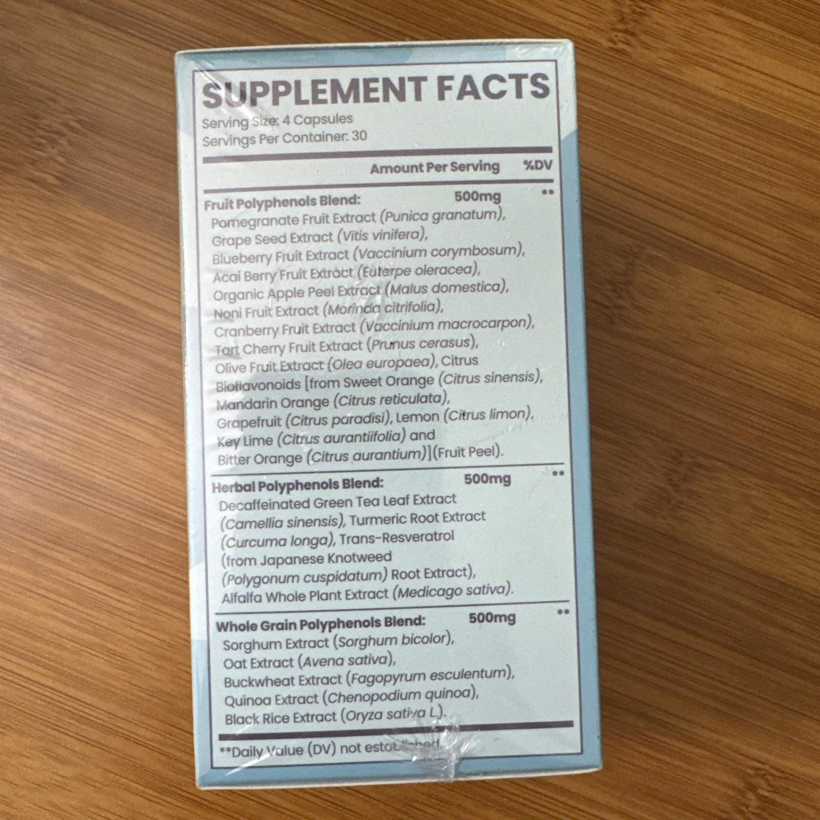 QUORINTHIUMAX Full Spectrum Polyphenols 120 Caps 12/28