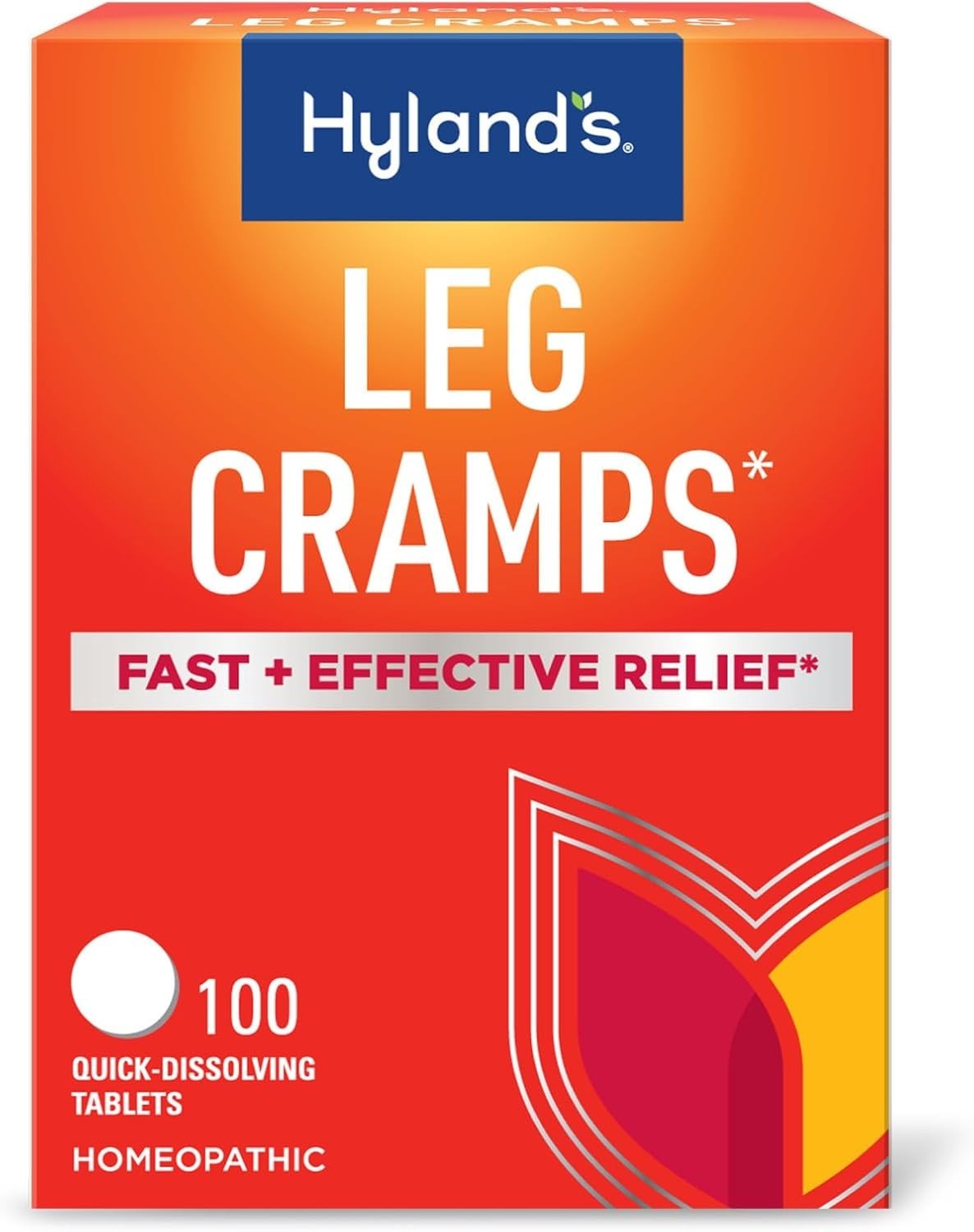 Hyland’S Leg Cramps Quick Dissolving Tablets Natural Pain Relief No Flavor 100Ct
