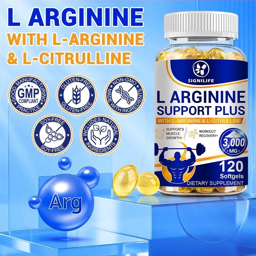 L-Arginine 3000mg Muscle Strength, Pump Testosterone Boost Men’s Health US-