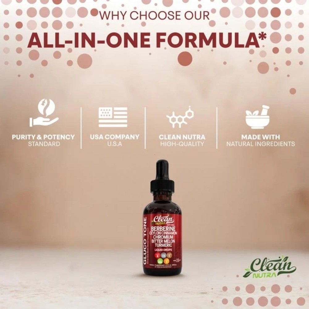 Clean Nutra Berberine with Ceylon Cinnamon Liquid Drops – Blood Sugar Support