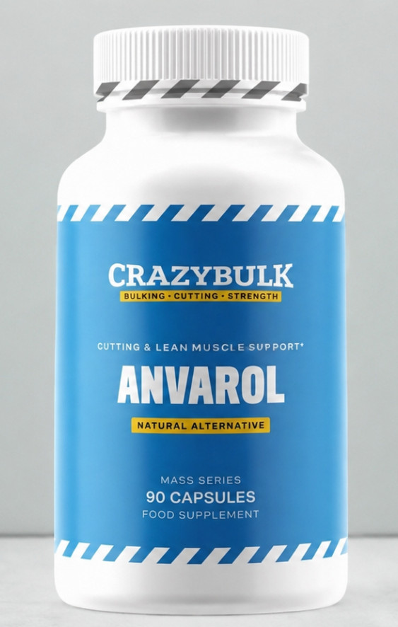 CrazyBulk ANVAROL for Cutting & Lean Muscle Supplement, 90 Capsules + FREEE SHIP