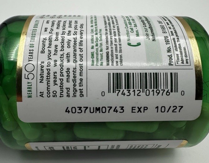Nature’s Bounty Flush FreeNiacin 500 mg 120 Caps Exp10/27