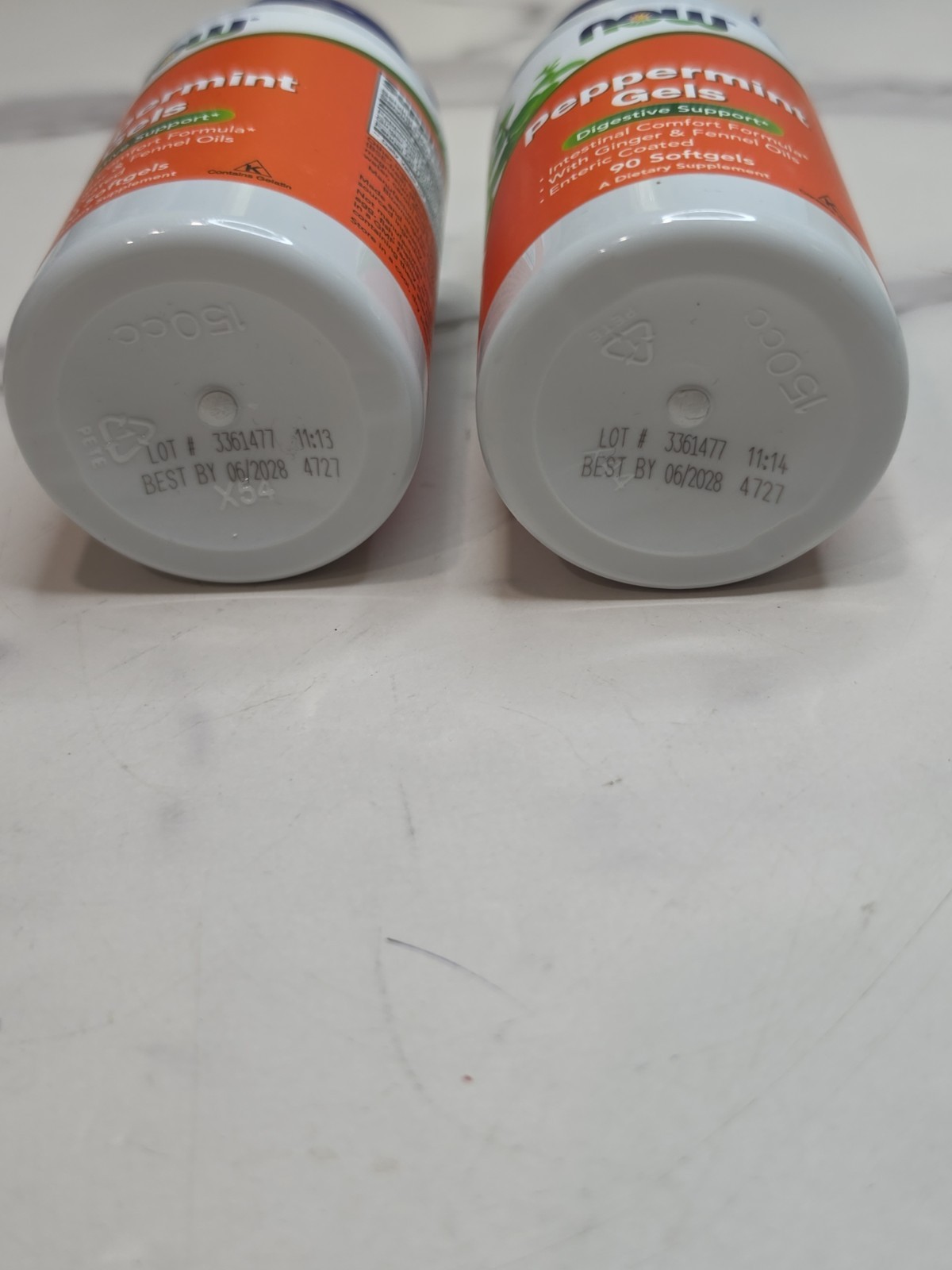 Peppermint Gels 90 Softgels by NOW Foods (2 PACK) Exp 06/2028