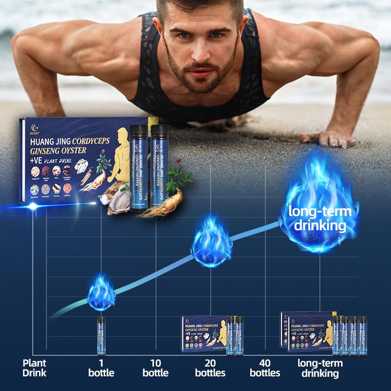 Huang Jing Cordyceps Ginseng Oyster Drink Energy Boosting Fertility Reproductive