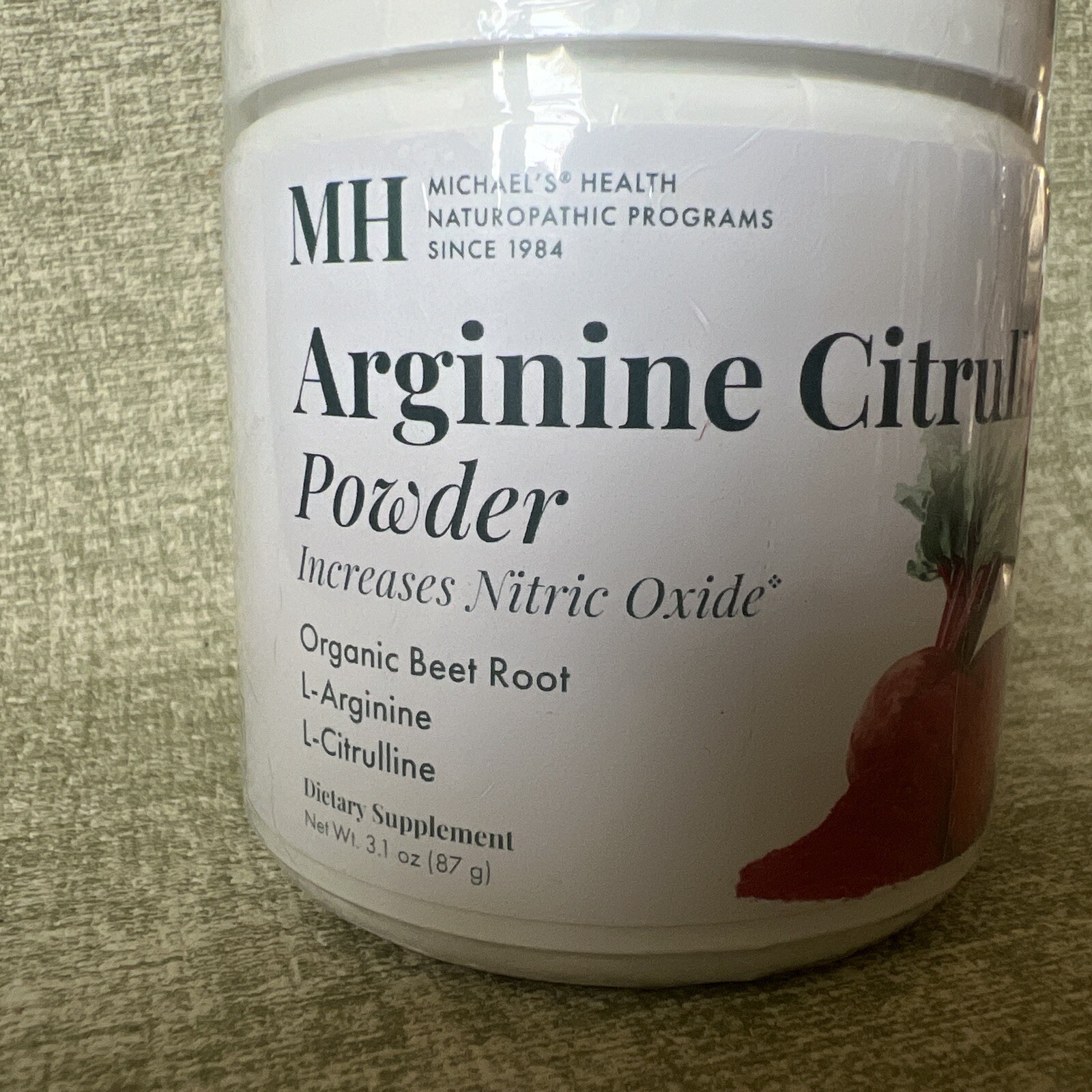 Arginine Citrulline Powder Supplement. MH Michael’s Health 3.1oz 07/2025 SEALED