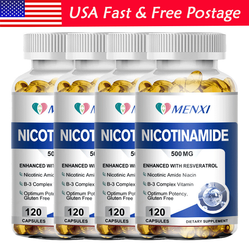 Nicotinamide 500mg Vitamin B3 Supplement – Energy Support Skin Health by MENXI