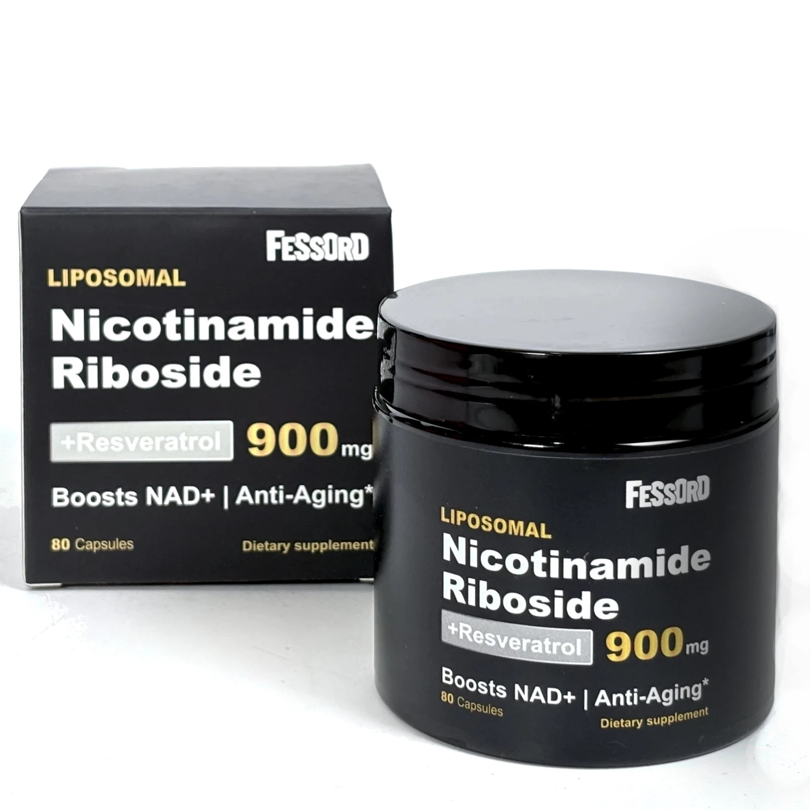 Nicotinamide Riboside+Resveratrol NAD+ Supplement 900mg Anti-Aging -exp. 3/29/26