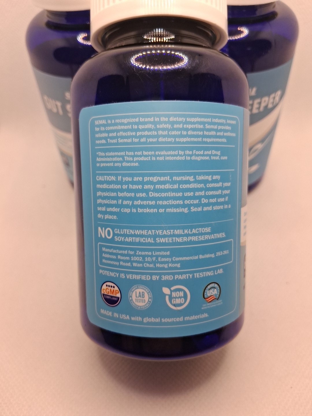 Semal Gut Sweeper Getting 3 Bottles 60×3 Capsules Exp 06/27