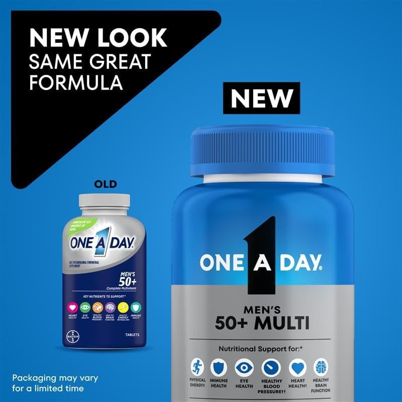 Men’s 50+ Healthy Advantage Multivitamin, Multivitamin for Men Vitamins A, C, E,