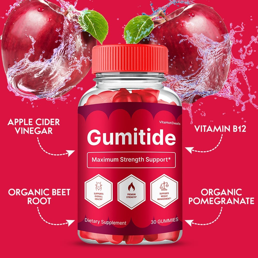 Gumitide ACV Gummies, Max Strength , Gumitide All natural Supplement (5 pack)