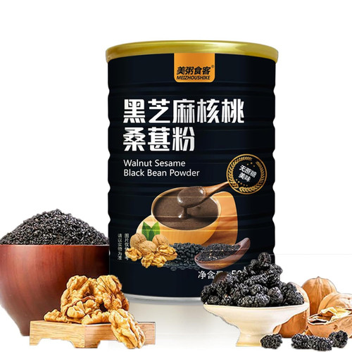 Black Sesame Walnut Bean Powder，Grain 17.6 Ounce (Pack of 1)