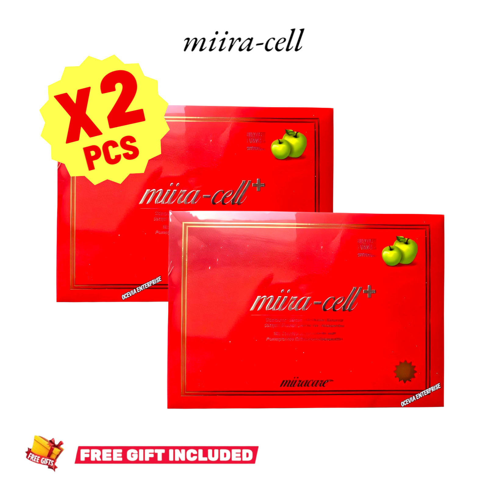 2 Box Miira-cell+ plus by Revoobit International 48 Sachet Stem Cell Nutrition