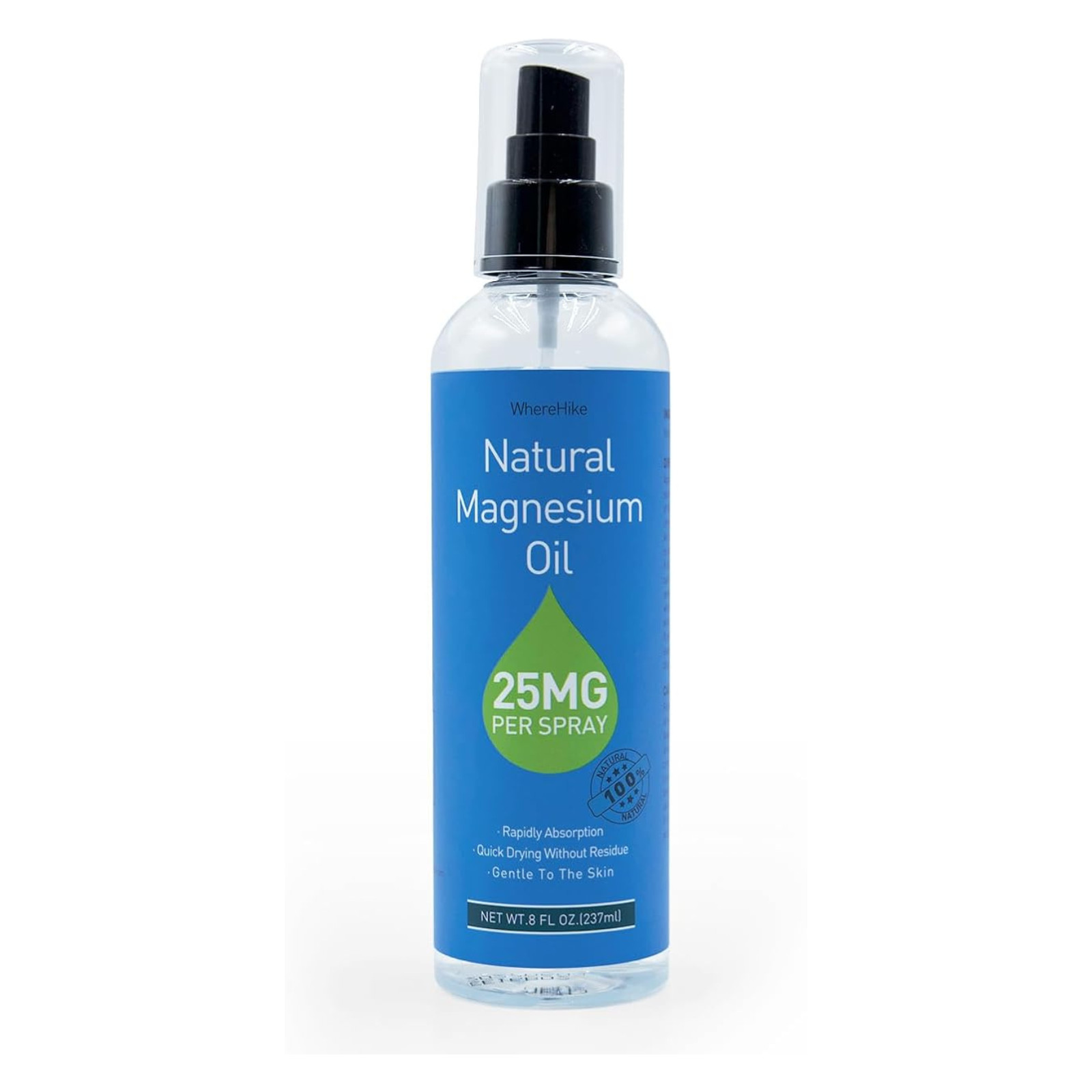 100% Pure Magnesium Oil Spray 8 fl oz – Quick Absorbing Muscle & Joint Relief ..