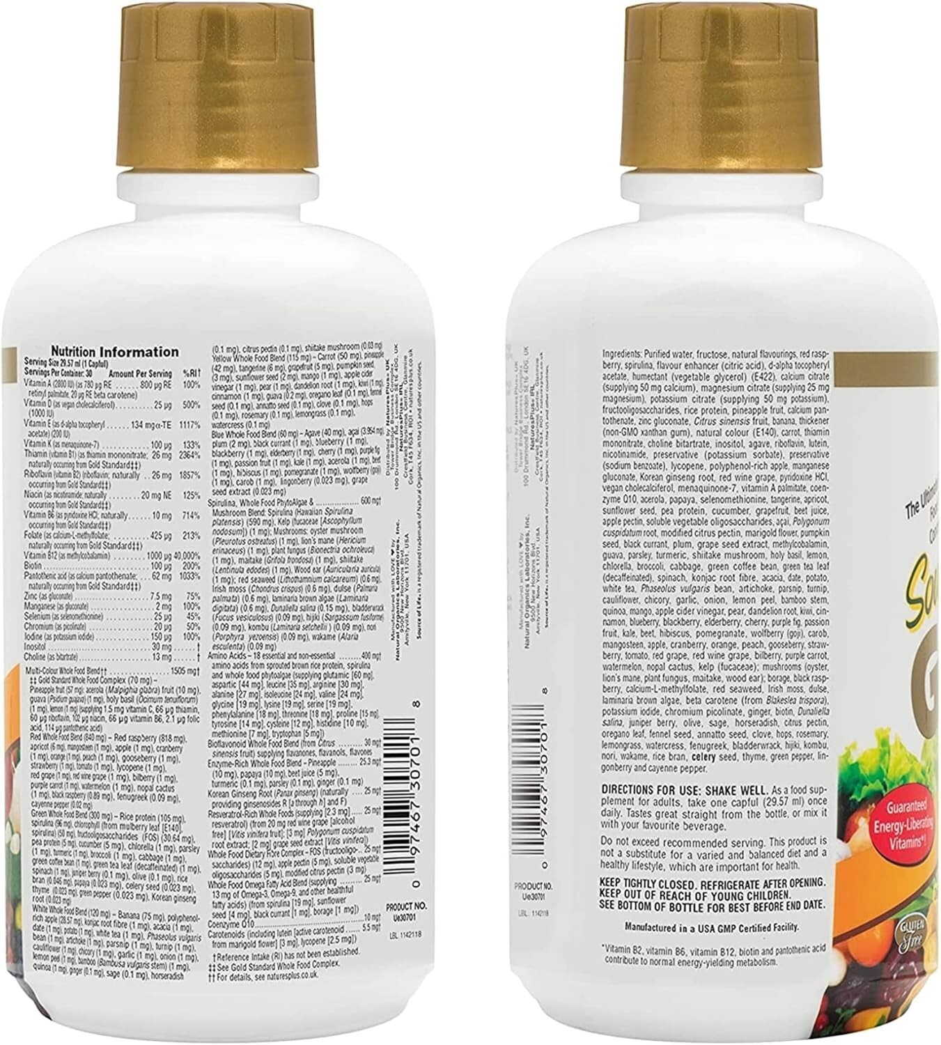 Natures Plus Source of Life Gold Liquid 30 fl oz