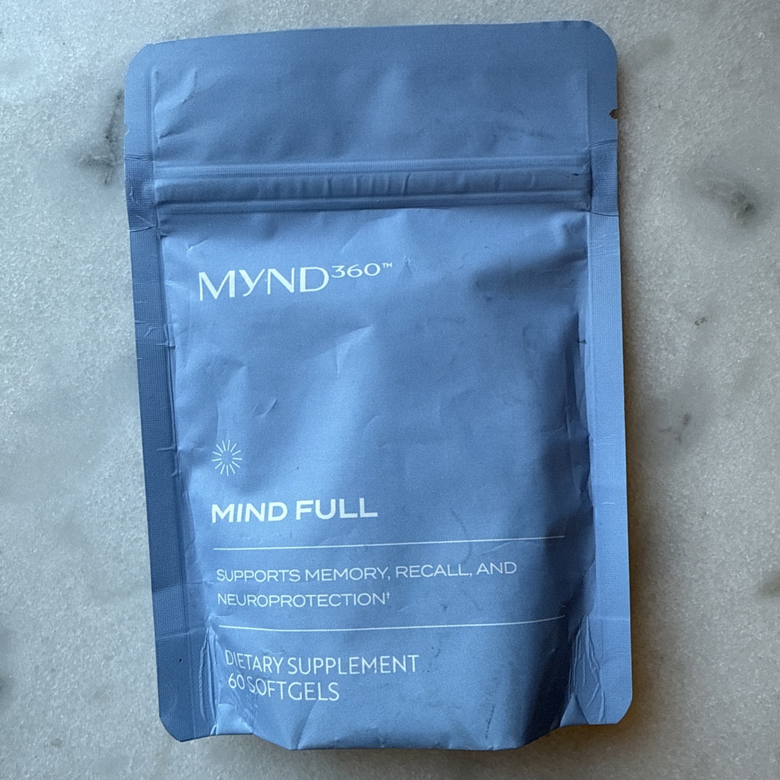 MYND 360. Mind Full. 60 Softgels. New. Sealed. SUPPORTS MEMORY.